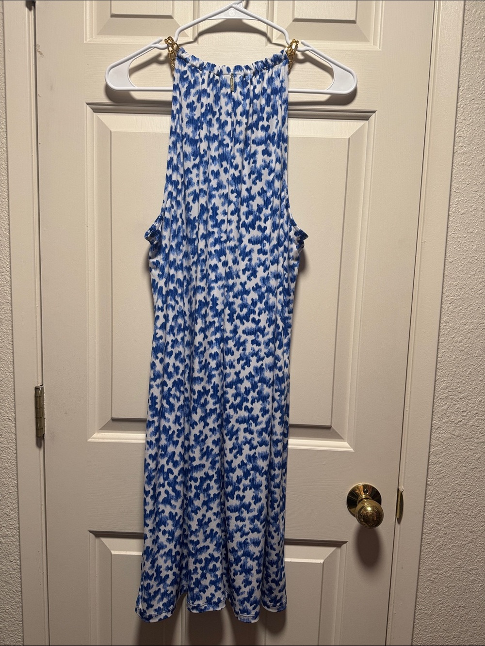 MICHAEL Michael Kors Blue & White Abstract Printed Dress - Picture 4 of 7